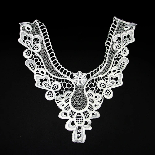 20cm Assorted Leaf Patterns decoration Milk Yarn Collar Lace