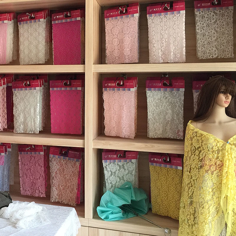 High Quality Fashionable Knitted Elastic Stretch Spandex Lace