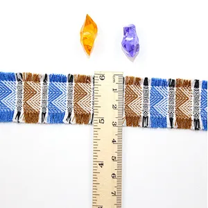 classic 3cm african ribbon tassel woven lace trim