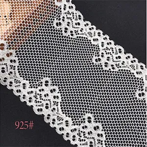Fashion hot sale 18*100cm black&white french eyelash floral lemo lace
