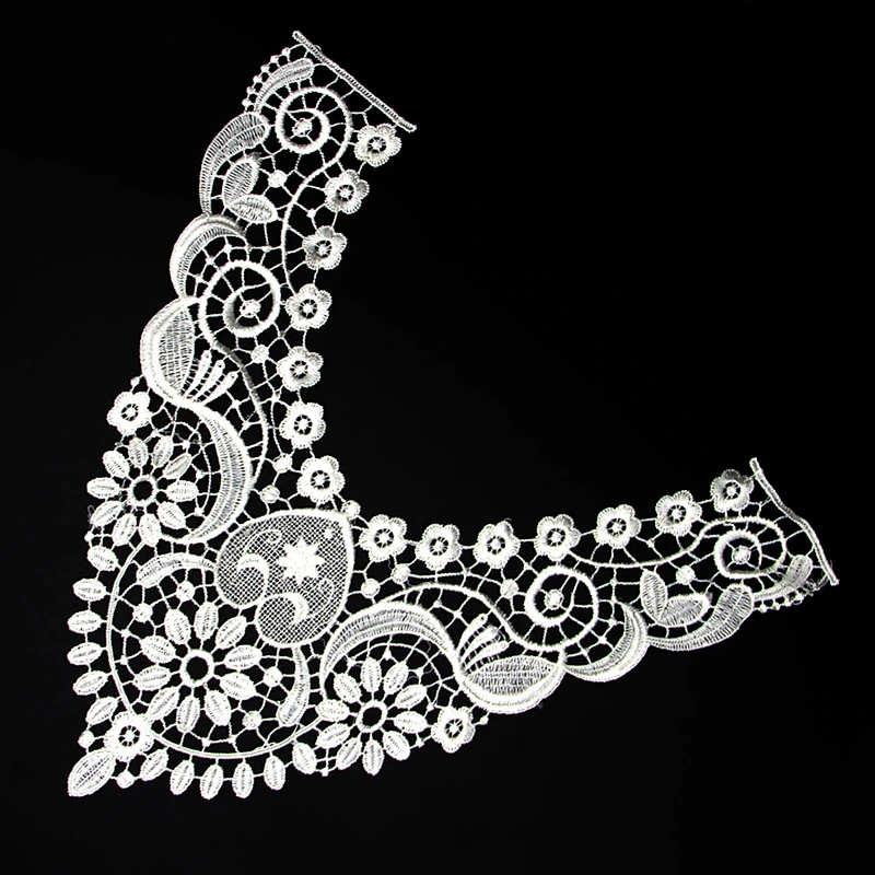 17.5cm Vigorous Elegant Flower Patterns with Decoration Polyester Collar Lace