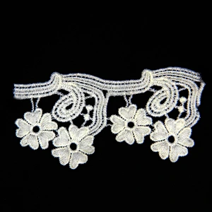 6cm Embroidery Beautiful Flower Pattern Milk Yarn Lace