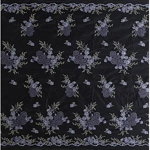 Newest embroidery african lace golden color mesh fabric for wedding dress