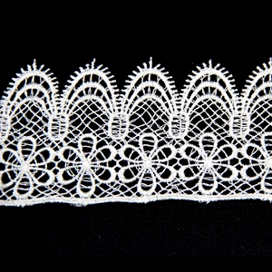 2018 Free sample 5.2CM Polyester Embroidery Chemical Lace Trim for Cloth Decoration