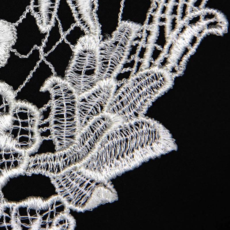 16.5cm V Shaped Polyester various Type Flowers Pattern Collar lace