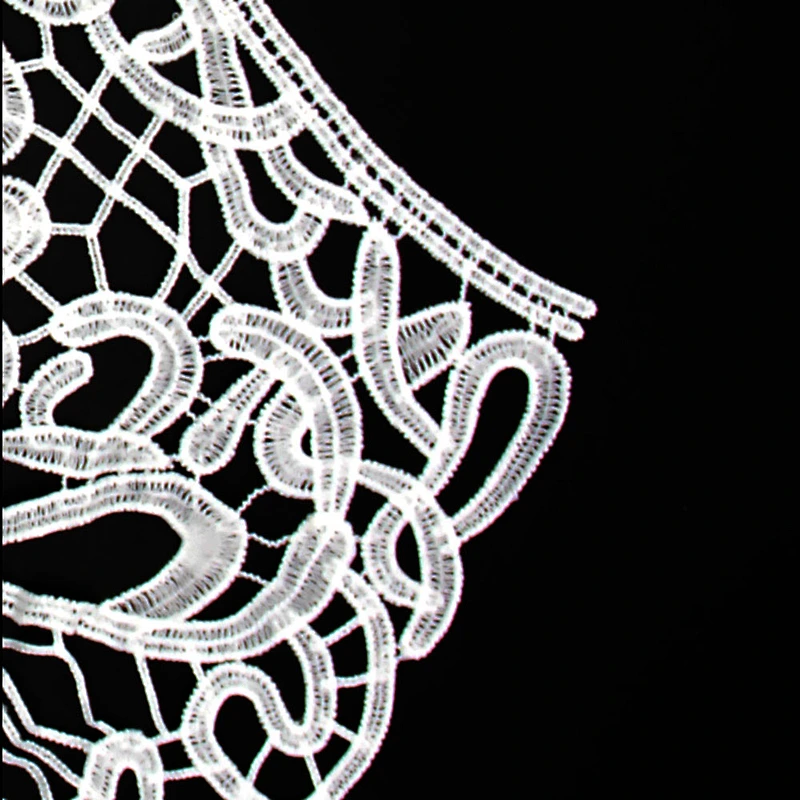 42cm Spring New Style Assorted Pattern Milk Yarn porous Collar Lace