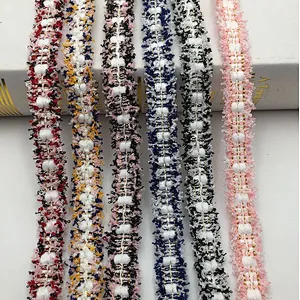 african 2CM mixed color woven ribbon lace
