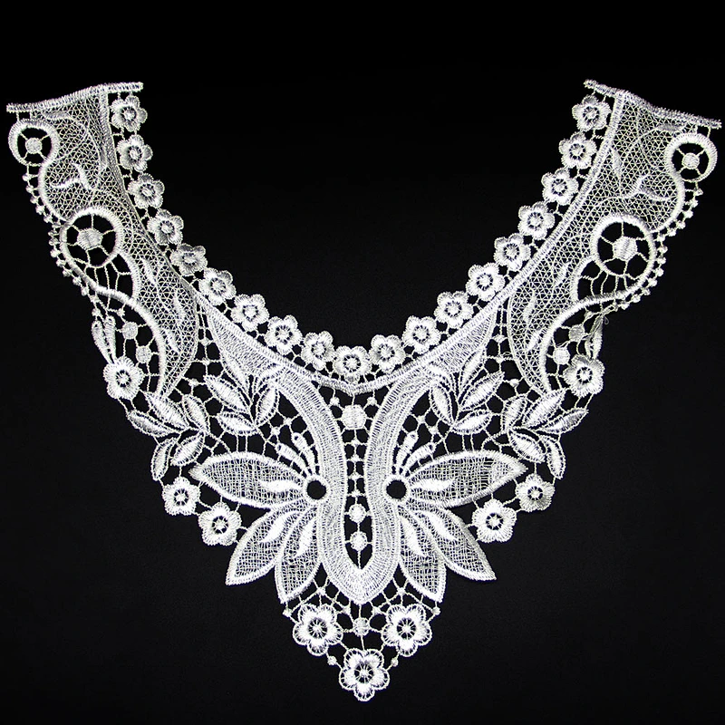 17.5cm Assorted Flowers Pattern Polyester Collar Lace
