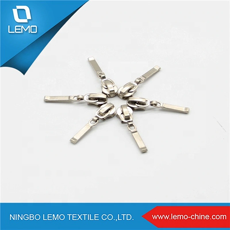 5# Non-lock Decorative Zinc Alloy Puller Zipper Slider Head For Metal Zipper