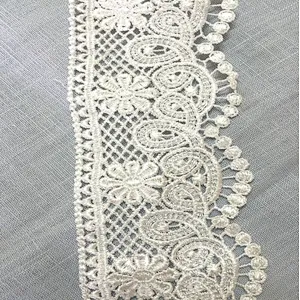 african lace fabric embroidery polyester lace  trim design chemical lace