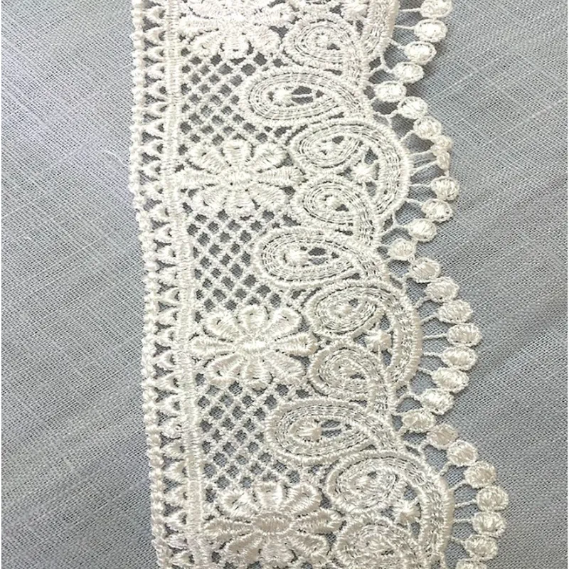 african lace fabric embroidery polyester lace  trim design chemical lace