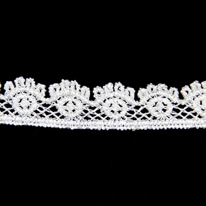 1.5CM Fashion Wholesale  Water Soluble Polyester Embroidery Chemical Lace Trim