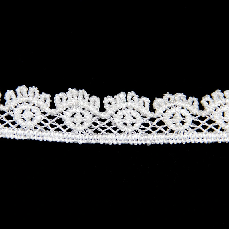 1.5CM Fashion Wholesale  Water Soluble Polyester Embroidery Chemical Lace Trim
