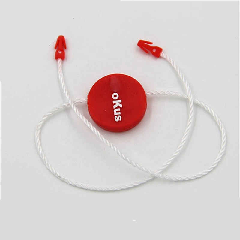Personalized customized printed pvc hang tag lock string elastic plastic luggage tag