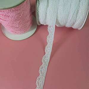 1.6CM Elastic Scallop Spandex Nylon  Lace Trim