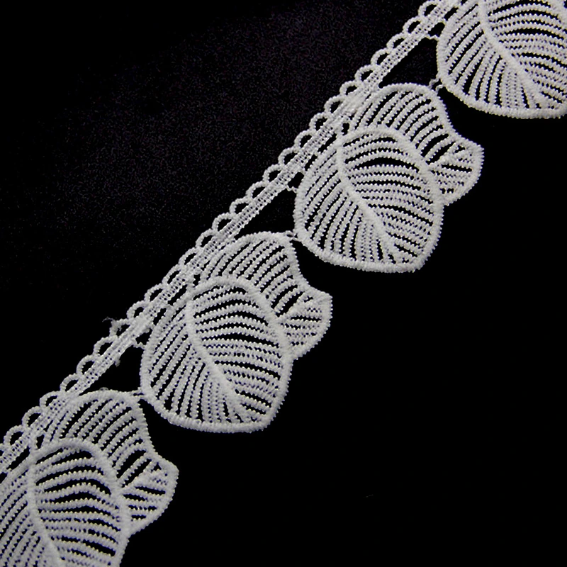 6cm  100% Polyester Chemical Embroidery Swiss Lace