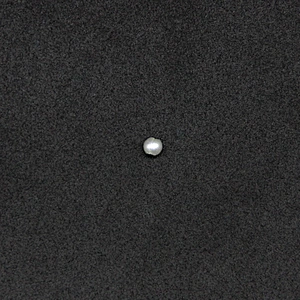 White Spherical with one Hole Pearl 3mm Plastic Beads