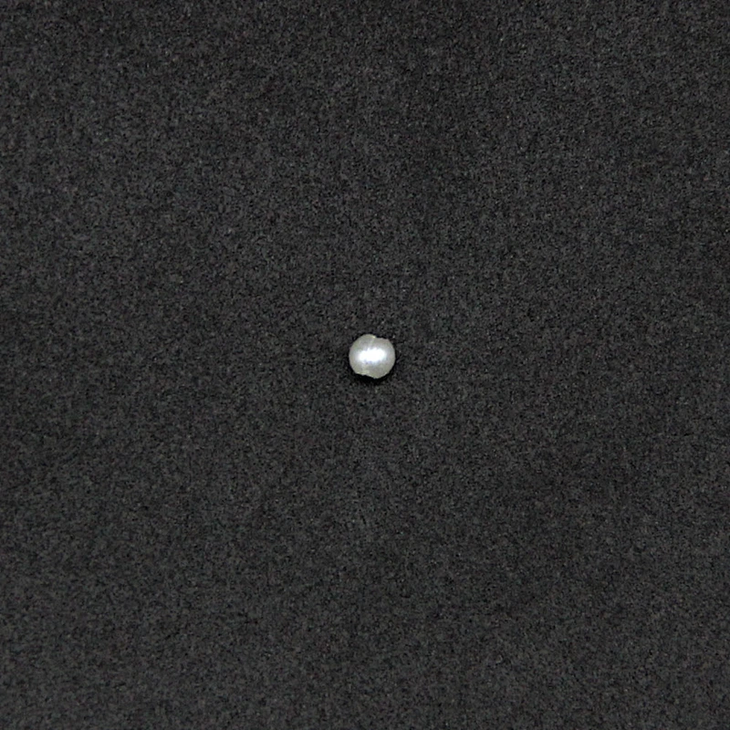 White Spherical with one Hole Pearl 3mm Plastic Beads