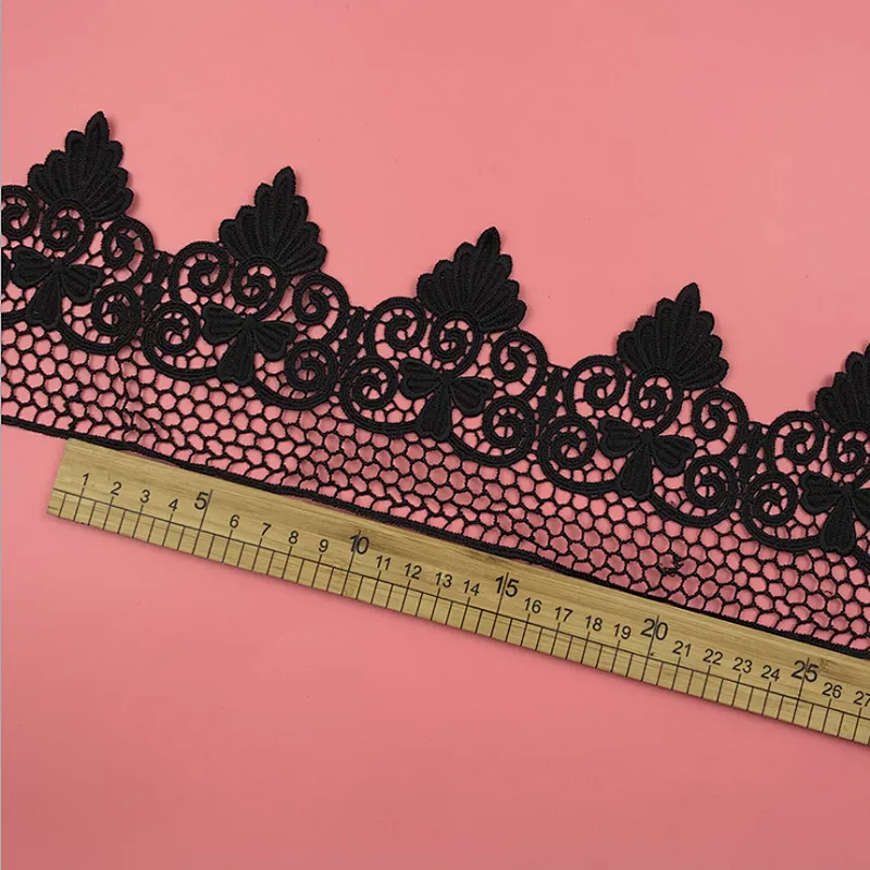 Hot sale french different design hollow lace Garment home Mesh designs polyester embroidery lace for dress