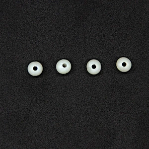 Pure White with One Hole Spherical 5mm ABS Pearl Plastic Beads