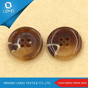 Custom polyester shirt button for garment