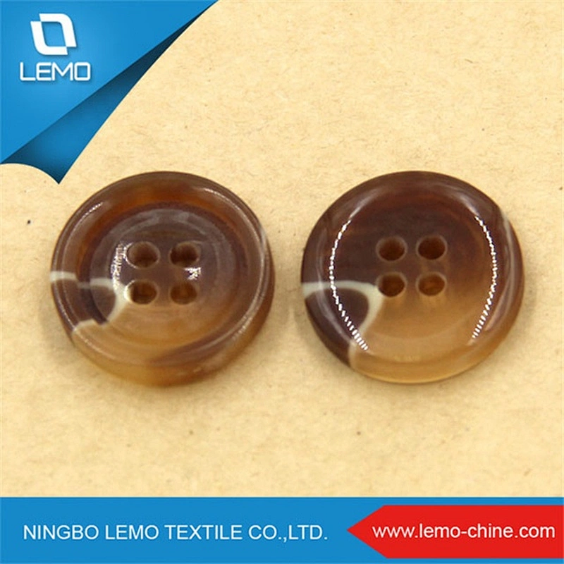 Custom polyester shirt button for garment