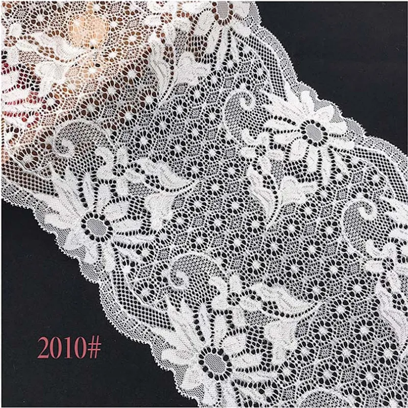Fashion hot sale different styles 15.5*200cm 21*200cm black&white french eyelash floral lemo lace