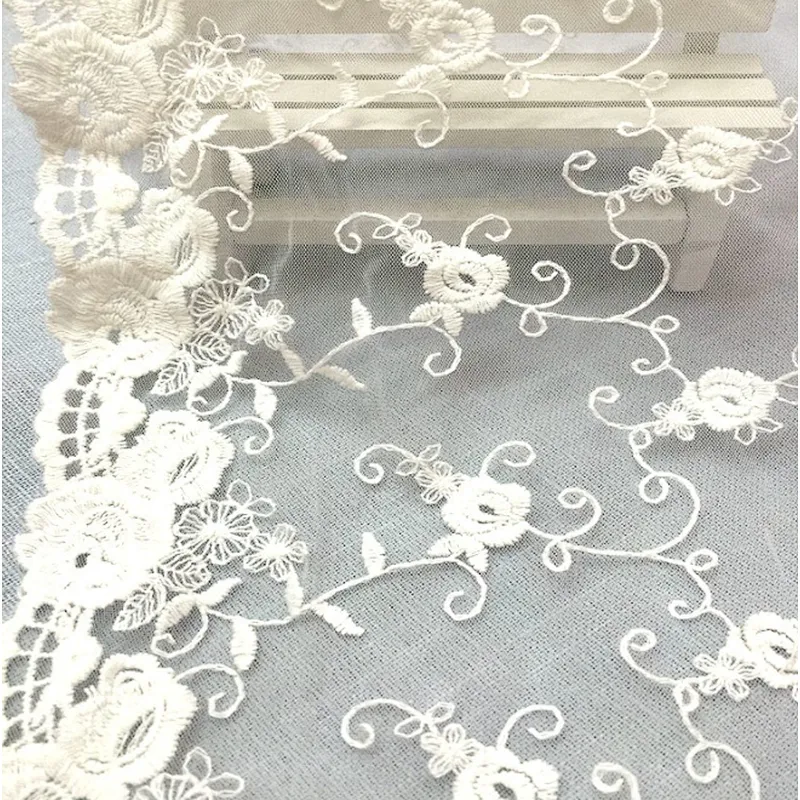 New French Lace Designs Printed Guipure Lace Cotton Lace Fabrics For Dress