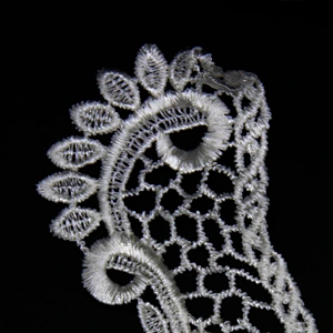 11cm Successive Wave Flower Patterns Polyester Collar Lace