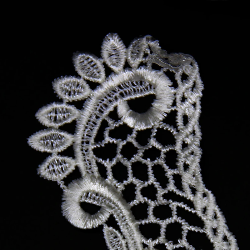 11cm Successive Wave Flower Patterns Polyester Collar Lace