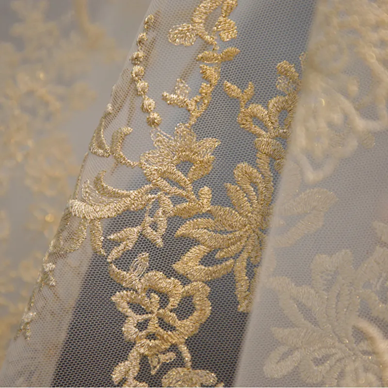 mesh flower design lace fabric guipure lace fabric chemical lace embroidery fabric