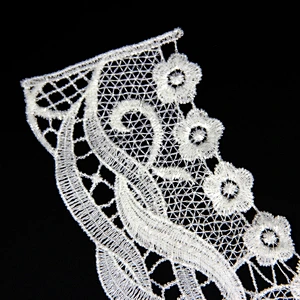 17cm Vivid Flesh Flower Patterns Good Sewing Craft Polyester Collar Lace