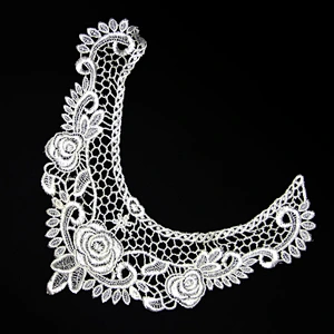 11cm Successive Wave Flower Patterns Polyester Collar Lace