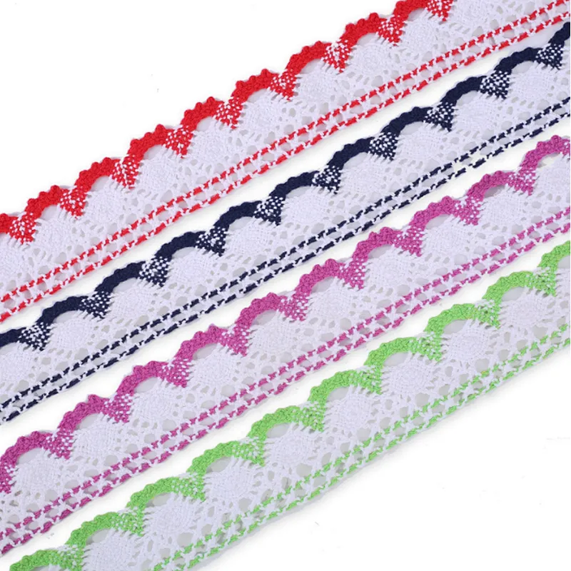 African Multicolor 4CM 100% cotton lace