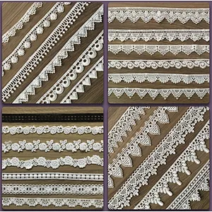New arrival french chemical lace polyester nylon lace trim wholesale for bridal lace trim different width