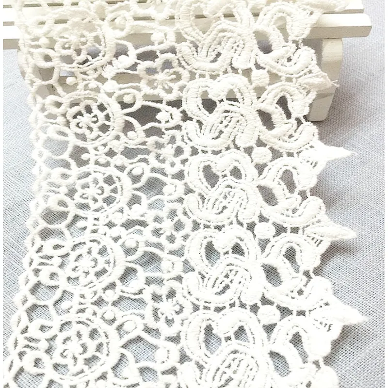 2019 cotton lace african lace fabric chemical lace trim