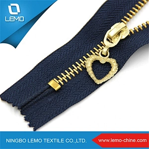 Brass teeth auto lock 4 YG slider zipper closed end 10 cm 4 inches 4# metal zipper