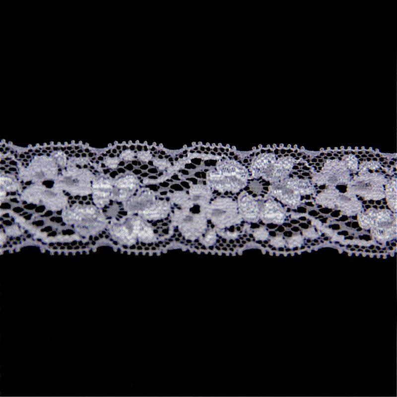 2.5cm Sexy Nylon Spandex Elastic Stretch Lace Trim