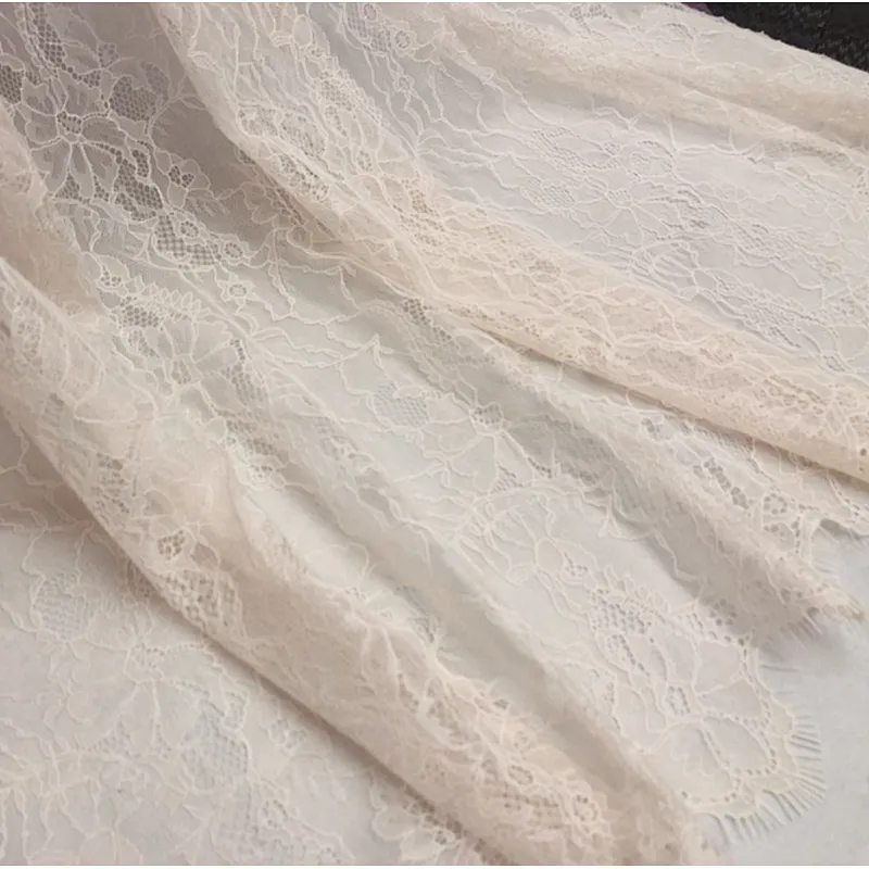 2019 New Style Tulle Embroidered Nylon Lace Fabric