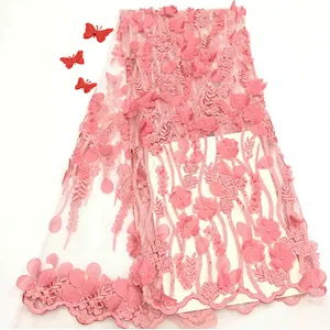 2019 beautiful French bride lace fabric embroidery French four-leaf clover embroidery fabric