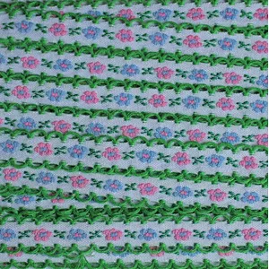 Factory direct 1.2cm french costume lace trim jacquard ribbon  embroidery curtain home textile