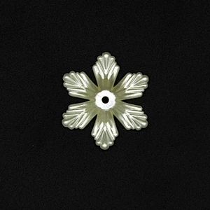 Flower Shape 25mm New Fashion with Round Hole Plastic ABS Pearl Beads