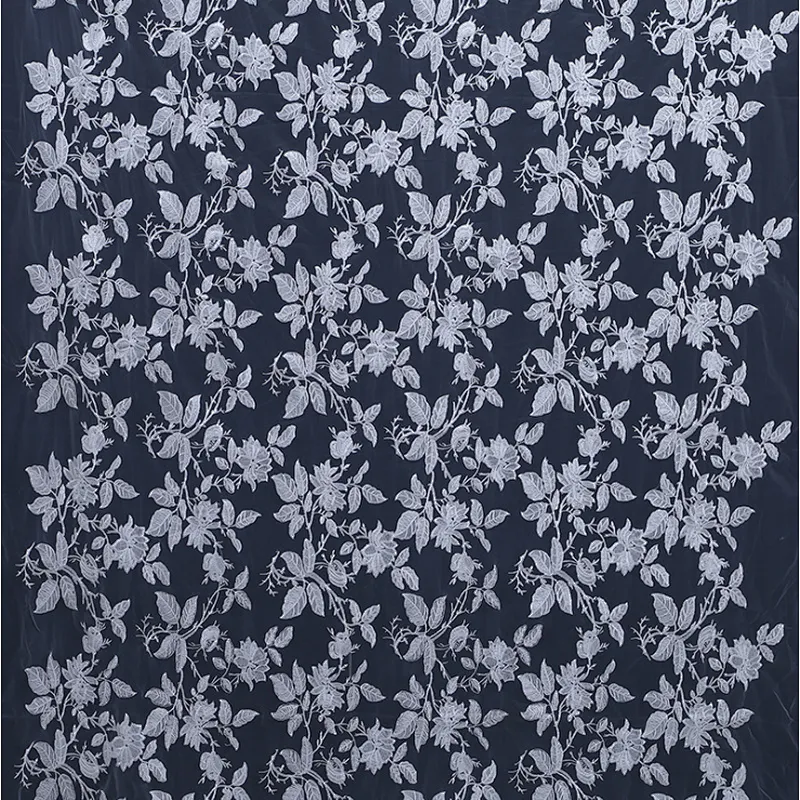 Top sale african 3d flower lace embroidered fabric high quality net lace fabric for wedding bridal dress