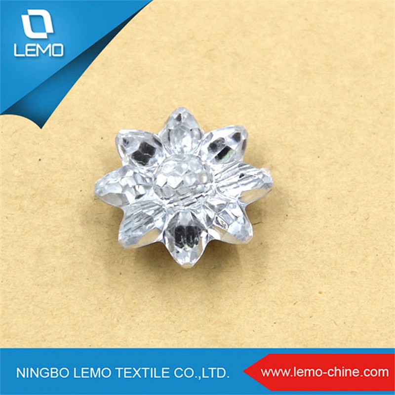 2018 Manufacture Fashion Acrylic Rhinestone Button Transparent