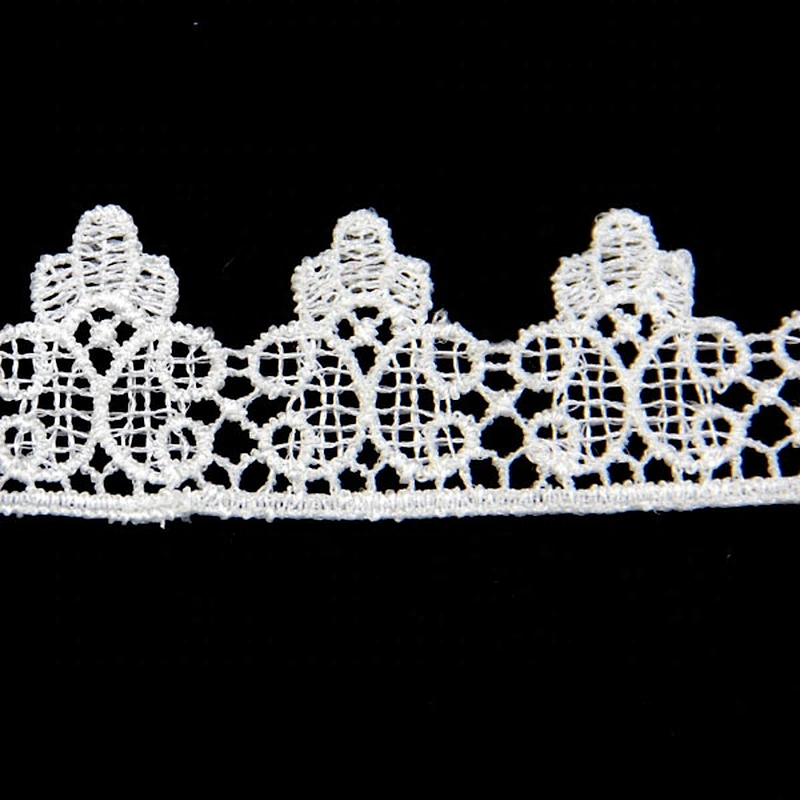3CM High Quality Water Soluble  Embroidery Chemical Polyester Lace for Dress
