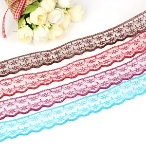 African Multicolor 2CM no-elastic lace trim