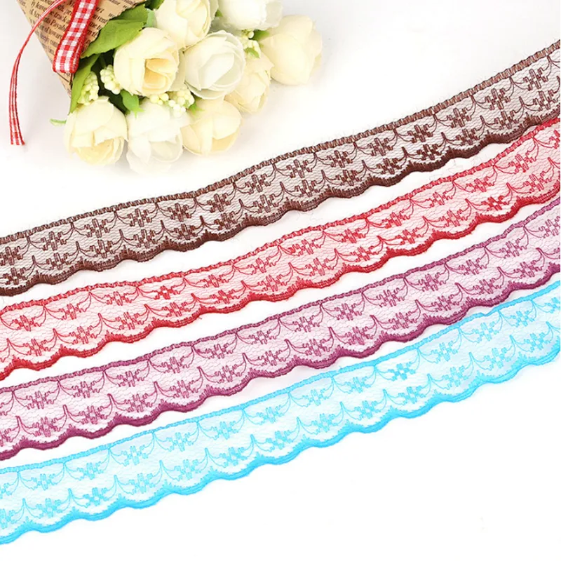 African Multicolor 2CM no-elastic lace trim