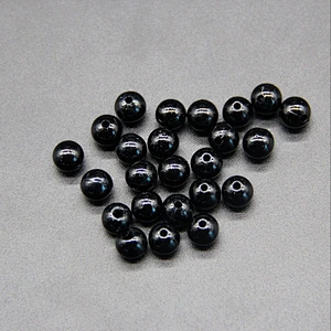 Black Color Dyeing 7mm Plastic Pearl ABS Beads for Clothing