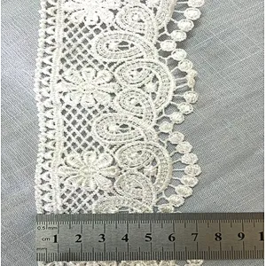 african lace fabric embroidery polyester lace  trim design chemical lace