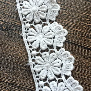 african lace market 100% cotton ribbon lace material  made in china for garment accessories